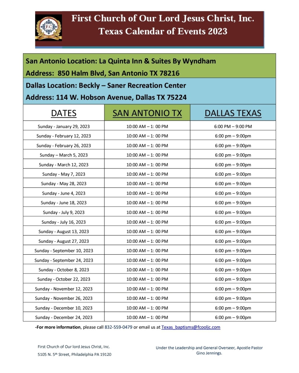 Texas Calendar Of Events 2023 Truth Of God Texas Calendar Of Events 2023 Truth Of God